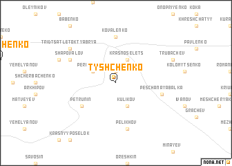 map of Tyshchenko