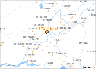 map of (( Tysh-Tepe ))