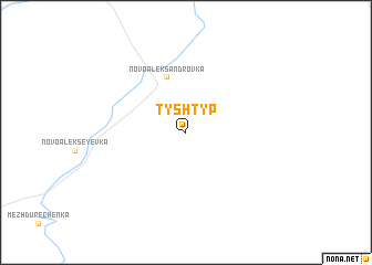 map of Tyshtyp