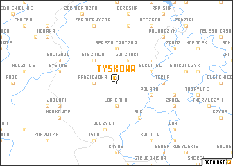 map of Tyskowa