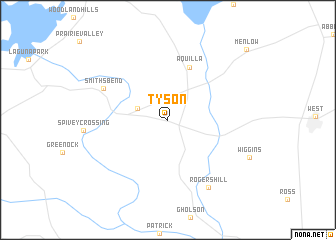 map of Tyson