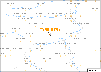 map of Tysovitsy