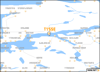 map of Tysse