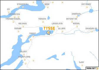 map of Tysse