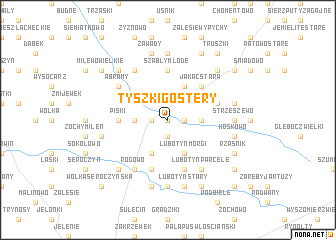 map of Tyszki Gostery