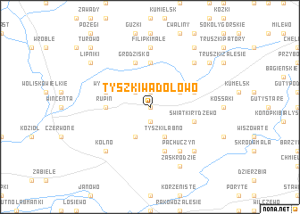 map of Tyszki Wądolowo