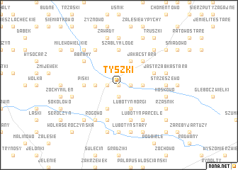 map of Tyszki