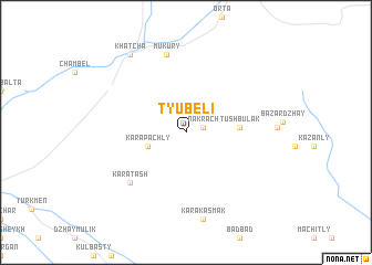 map of Tyubeli