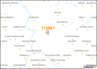 map of Tyubey