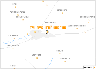 map of Tyubyak-Chekurcha