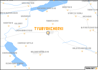 map of Tyubyak-Cherki