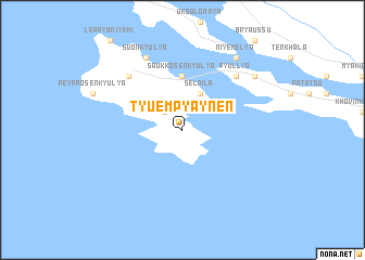 map of Tyuempyaynen