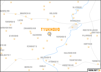 map of Tyukhovo