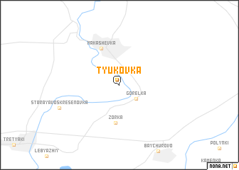 map of Tyukovka