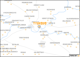 map of Tyukovo