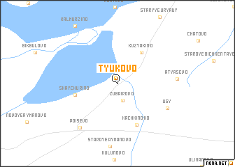 map of Tyukovo