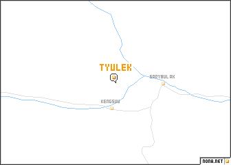 map of Tyulek