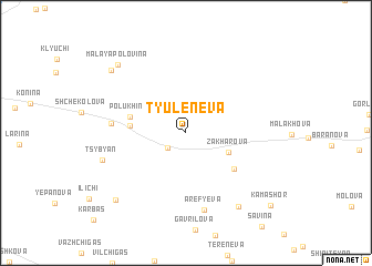 map of (( Tyuleneva ))