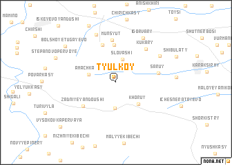 map of Tyul\