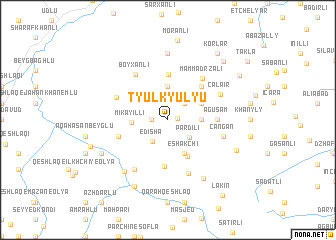 map of Tyulʼkyulyu