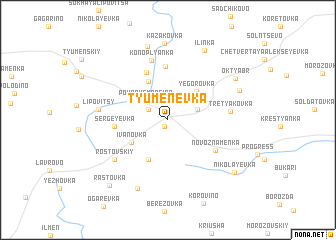 map of Tyumenevka