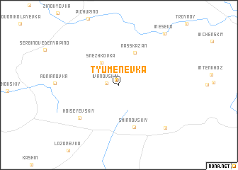 map of Tyumenevka