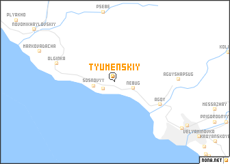 map of Tyumenskiy