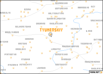 map of Tyumen\