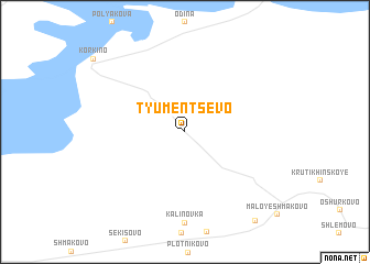 map of Tyumentsevo