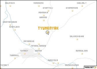 map of Tyumenyak