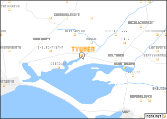 map of Tyumenʼ