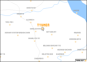 map of Tyumen\