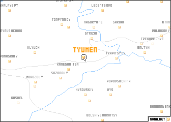 map of Tyumen\