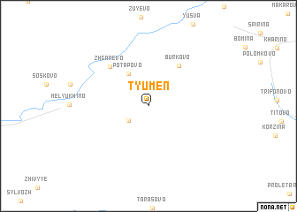 map of Tyumen\