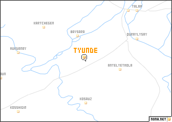 map of Tyunde