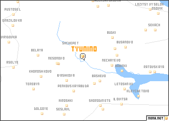 map of Tyunino