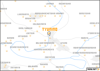 map of Tyunino