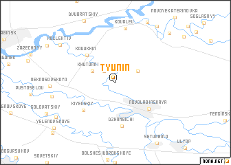 map of (( Tyunin ))