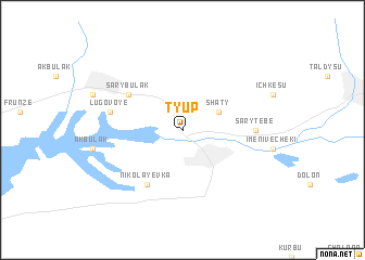 map of Tyup