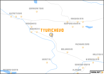 map of Tyurichevo