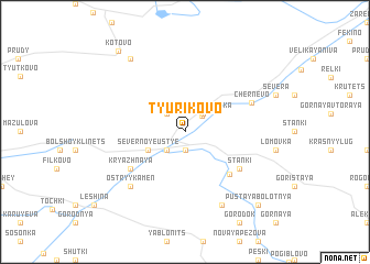 map of Tyurikovo