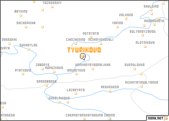 map of Tyurikovo
