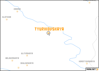 map of Tyurikovskaya