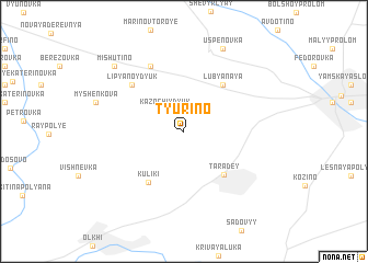 map of Tyurino