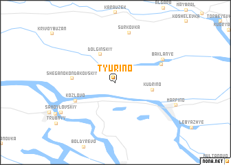 map of Tyurino