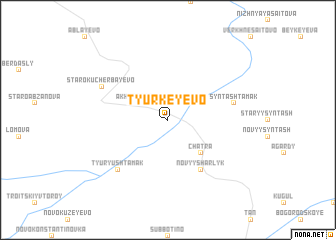 map of Tyurkeyevo