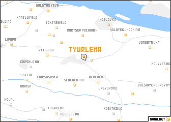 map of Tyurlema