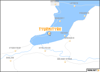 map of Tyurmityak