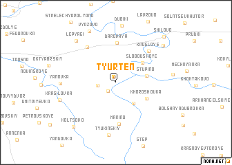 map of Tyurten\