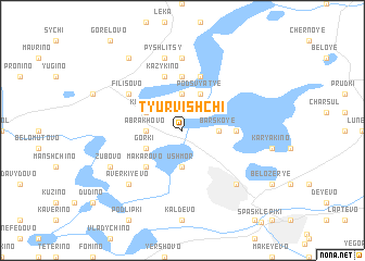 map of Tyurvishchi